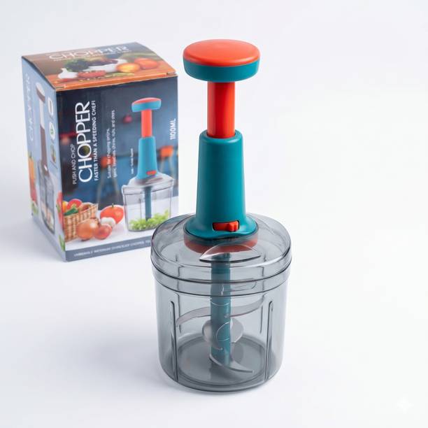 RUBBY Push Chopper Vegetable Cutter & Food Chopper | 6 BLADES | Multipurpose CHOPPER Vegetable & Fruit Chopper