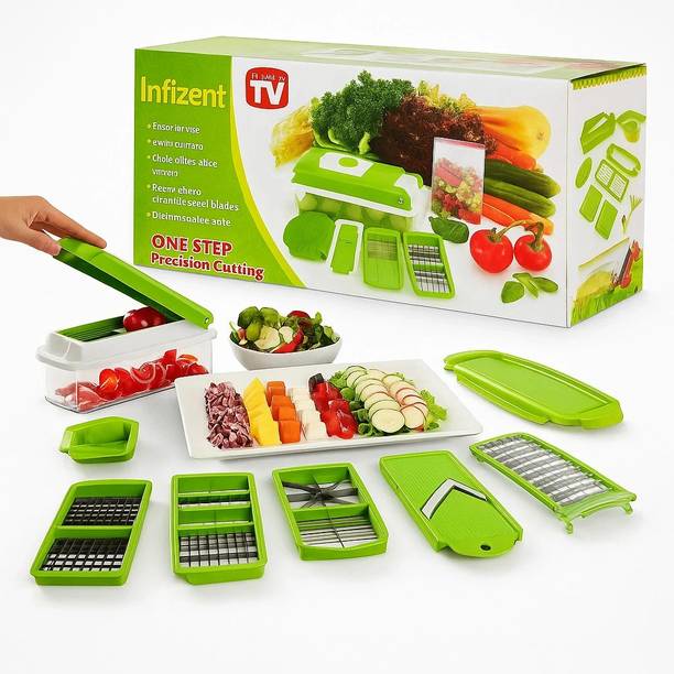 Shivanka 12 in 1 Multipurpose Chopper, Fruits & Vegetable Cutters, Grater Peeler Chipser Vegetable & Fruit Chopper