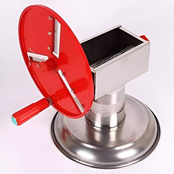 DIVYAMSHOPEE by 1 Manual Potato Chips Slicer Machine with Hand Crank and Stainless Steel Blades Potato Chopper
