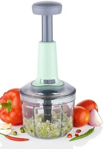 SRT Large 1000ml Vegetable Chopper - Quick & Easy Manual Kitchen Food Processor Vegetable & Fruit Chopper