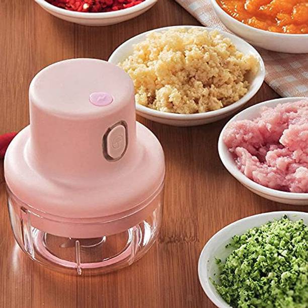 Prim Enterprise USB Chopper Electric Garlic Chopper Electric Vegetable & Fruit Chopper