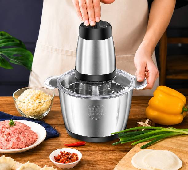 GIZMOSOUL Electric Chopper Multi Purpose for Cutting Slicing Meat, Vegetables & 