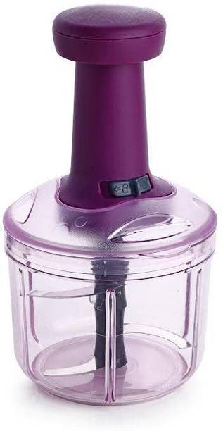 MAGICSPOON Chopper, Dry Fruit Chopper, Dry Fruit Cutter, Push Chopper (Purple, 900ml) सब्जी और फल