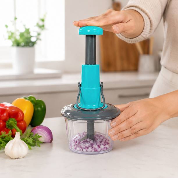 picsu by PICSU Plastic Hand Press Vegetable & Fruits Chopper For Kitchen Vegetable & Fruit Chopper
