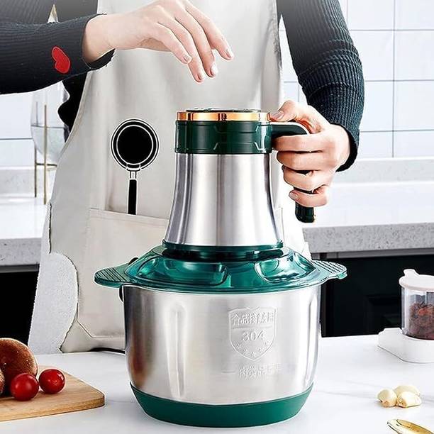 Shikshapatri Electric Vegetable Chopper ,Stainless Steel Bowl for Kitchen 300W Meat Grinder Electric Vegetable & Fruit Chopper