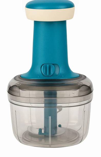 ponno Instant Chopper Manual Hand Press Vegetable Cutter & Onion Garlic Chopper 700ml Vegetable & Fruit Chopper