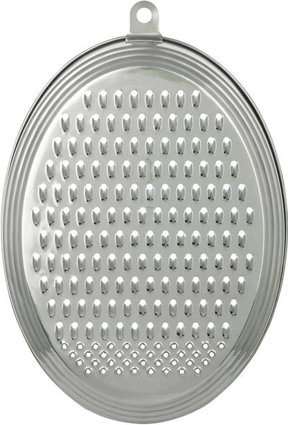 Bekner Stainless Steel Oval Handy Grater Vegetable & Fruit Grater & Slicer