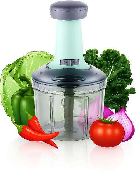 Excellent by YOUONE Chopper 1L Large Manual Hand-Press Vegetable Chopper Mixer Cutter Cut Onion Vegetable & Fruit Chopper