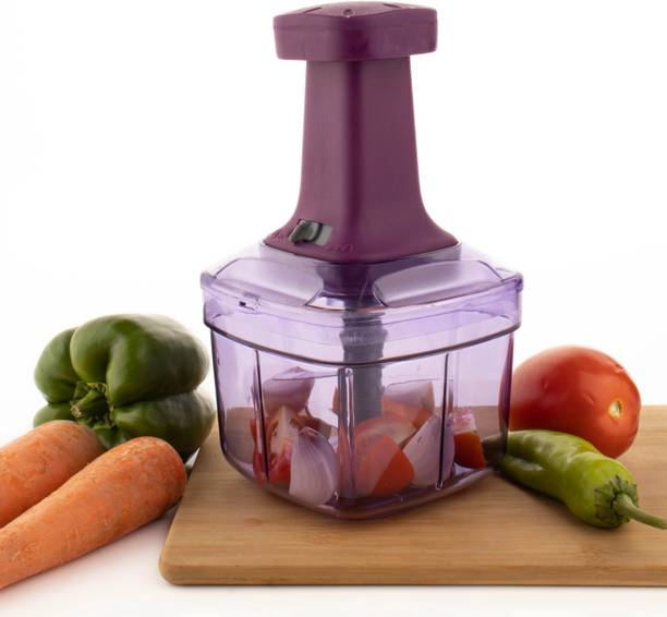 MAGICSPOON Chopper, Onion Chopper, Vegetable Chopper, Onion Cutter (Purple,1000ml.4 Blades) Vegetable & Fruit Chopper