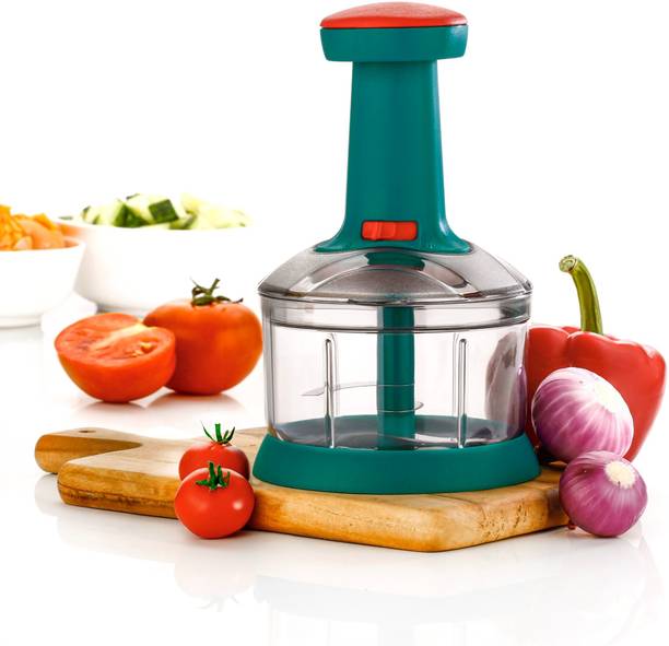 Excellent Hand Push Chopper with 6 Blades for Effortless Chopping Vegetables & Fruits सब्जी और फल