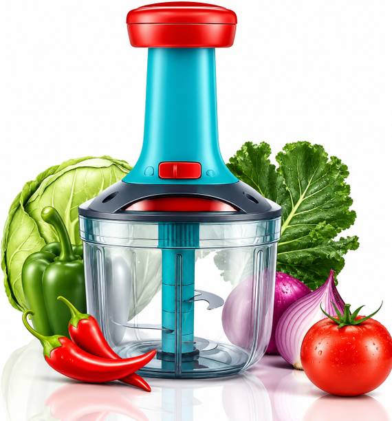 Excellent Manual Vegetable Chopper With 5 Blades for Kitchen, Vegetable Cutter for Kitchen Vegetable & Fruit Chopper