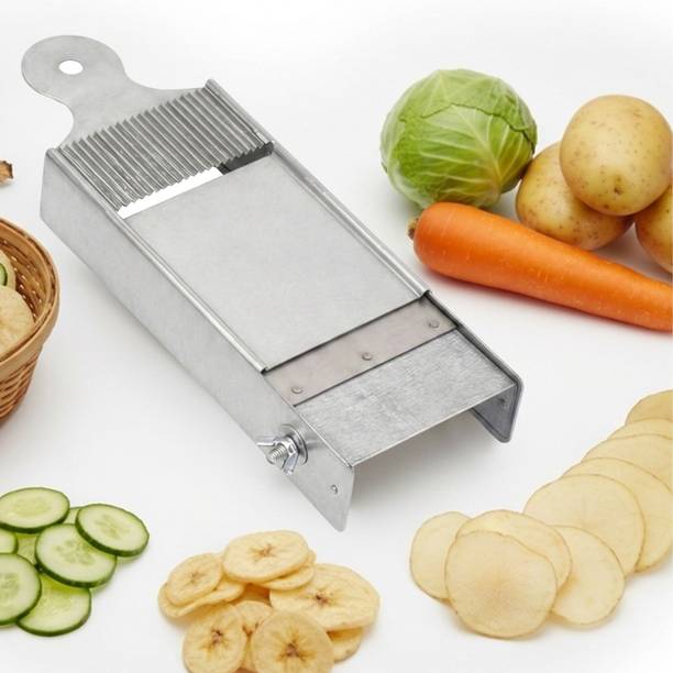 Divyabhav Enterprise by DIVYABHAV ENTERPRISE Premium 2-in-1 Adjustable Potato, Vegetable & Fruit Slicer