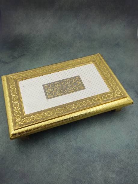 AksharMart GP Wooden, Aluminium All Purpose Chowki