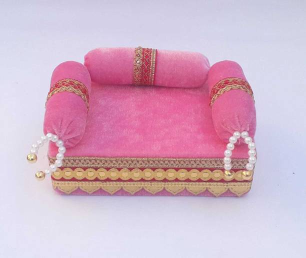 RDH ENTERPRISES RDH Enterprises Thakur ji Singhasan , Laddu gopal ji Singhasan usable 0 to3 no Silk All Purpose Chowki