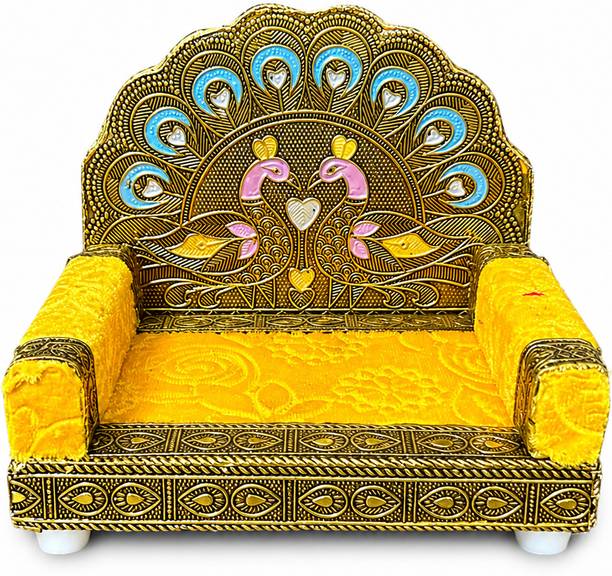 MithilaCart 1 To 4 No Laddu Gopal Singhasan Bal Gopal Singhasan Thakurji God Sofa Wooden Pooja Chowki