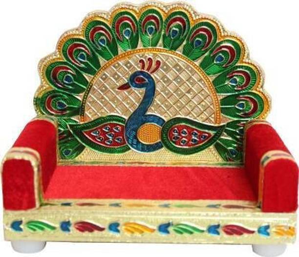 Spiritualnet singhasan for laddu gopal size 2 no Wooden Pooja Chowki