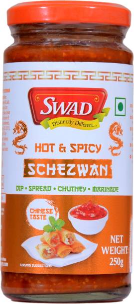 SWAD Hot & Spicy Schezwan 250g | Dip | Spread | Chutney | Marinate Chutney Paste