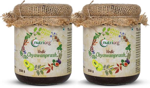 Nutriorg Chyawanprash|Sugar-Free|48 Herbs|Made with Honey