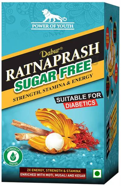 Dabur Ratnaprash For Strength Stamina & Energy Sugarfree Suitable for Diabetics 450Gm