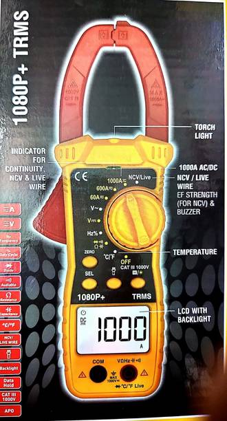 Mec MECO 1080P+ 1000A AC TRMS DIGITAL CLAMP METER with 1yr warranty Digital Multimeter