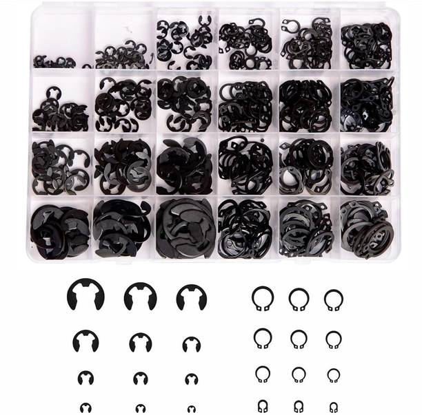 PROBEROS 324pcs C Clips Set Carbon Steel Circlips Assortment Engine Circlip Set