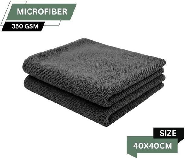 HOMNIX Microfiber Cleaning Towel Cloth 40x40cms 350 GSM Highly Absorbent Dust Lint Free Wet and Dry Microfiber Cleaning Cloth