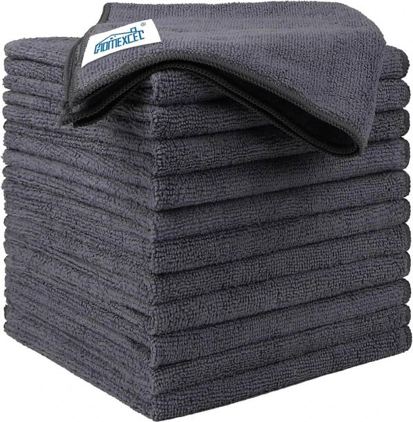 VRPRIME 12 Units Microfiber Cloth Non-Abrasive Super Absorb Reusable Car Home 30 X 40 Dry Microfiber Cleaning Cloth