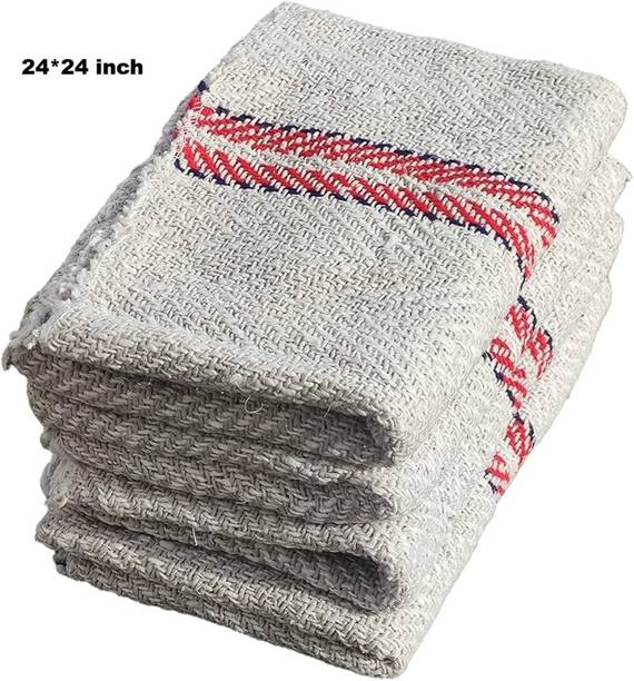 PITRADEV Cotton Floor Cleaning(Pocha)Pack of 4 (28x28 inch)|Highly Absorbent & Lint-Free Wet and Dry Cotton Cleaning Cloth