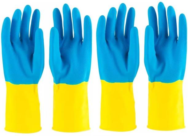 Masox Store Washable Reusable Dish Washing Bathroom Toilet Pet All Types Hand Safe Wet and Dry Glove Set