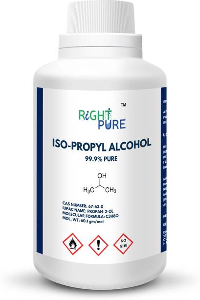 RIGHTPURE Iso-Propyl Alcohol (Rubbing Alcohol) 99.9% Pure 250 ml for Computers, Laptops, Mobiles
