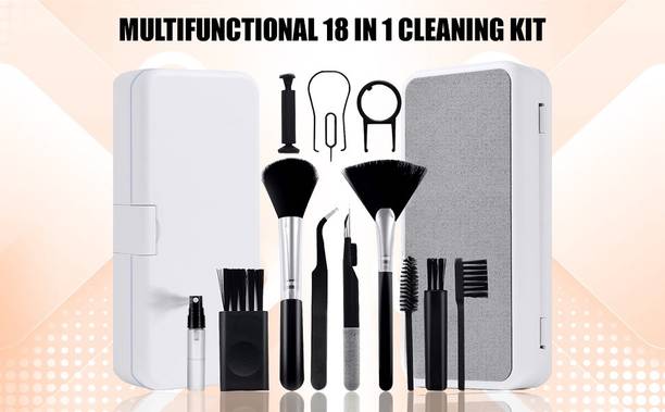 RHONNIUM Screen Cleaning Tools Earphone Clean Brush 18-in-2 for Computers, Laptops, Mobiles