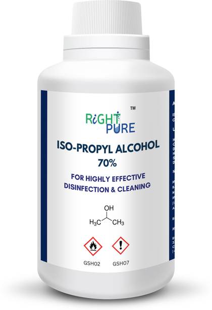 RIGHTPURE Iso-Propyl Alcohol 70% 1000 ml Multi-Purpose Disinfectant for Laptops, Computers, Mobiles