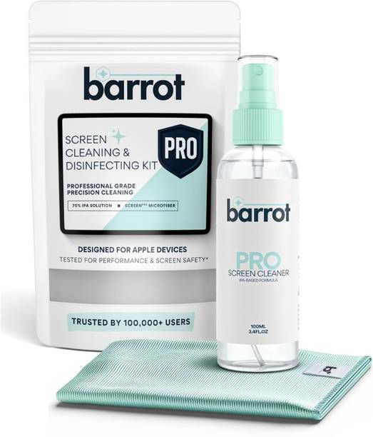 BARROT Screen Cleaning & Disinfecting Kit|Made with 70% IPA| Designed For Apple Devices for Computers, Laptops, Mobiles