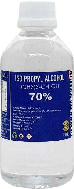 CERO ® ISOPROPYL ALCOHOL 70% Pure [(CH3)2-CH-OH] CAS: 67-63-0 (250ml) for Computers, Gaming, Laptops, Mobiles