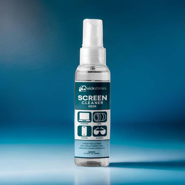 Quickshines Screen Cleaner Spray 200ml for Computers, Laptops, Mobiles, Gaming