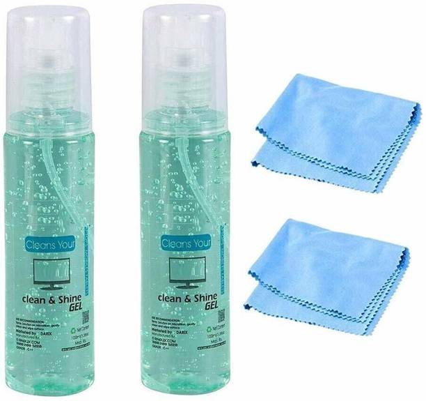 Computrade Screen Cleaner Kit 100 ml for LED and LCD TV, Computer Monitor, Laptop, and iPad Screens - Pack of 2 for Computers, Mobiles, Laptops