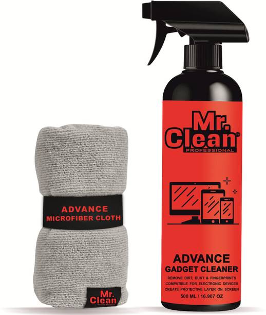 MCP Gadget Cleaner Spray 500ml with 1 Premium Microfiber Cloth Suitable for Computers, Gaming, Mobiles, Laptops
