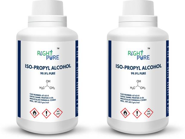 RIGHTPURE Iso-Propyl Alcohol (Rubbing Alcohol) 99.9% Pure 250 ml (Pack of 2) for Computers, Laptops, Mobiles