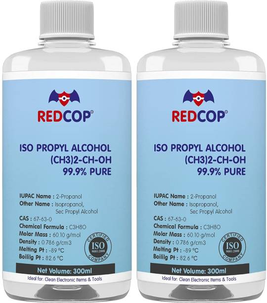 REDCOP Isopropyl Alcohol 99.9% Pure Rubbing Alcohol [(CH3)2-CH-OH] for Computers, Gaming, Laptops, Mobiles