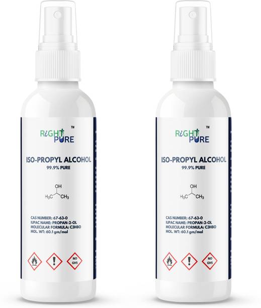 RIGHTPURE Iso-Propyl Alcohol 99.9% Spray 100 ml (Pack of 2) for Computers, Gaming, Laptops, Mobiles