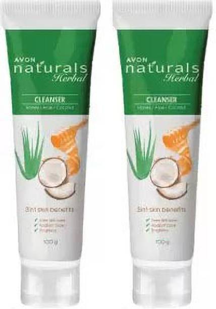 AVON Herbal Cleanser For Radiant Glow, Brighten Skin and Even Skin Tone ( Pack of 2) Face Wash