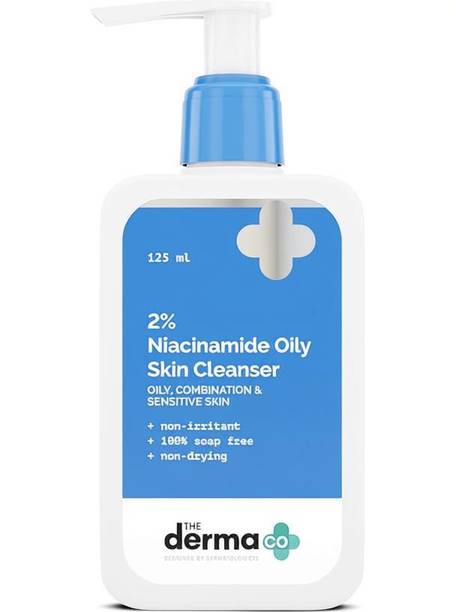 The Derma Co 2% Niacinamide Oily Skin Cleanser for Sensitive, Oily & Combination Skin Face Wash