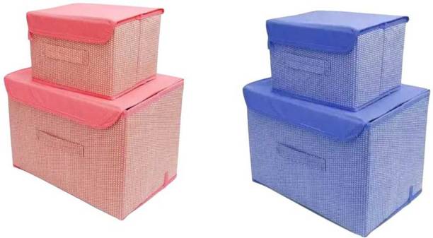 Bazaar 15 L Blue, Pink Laundry Stool/Storage