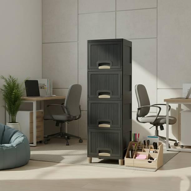 Surety for Safety Modular Cabinet for Bedroom, Office, Home Plastic Free Standing Cabinet