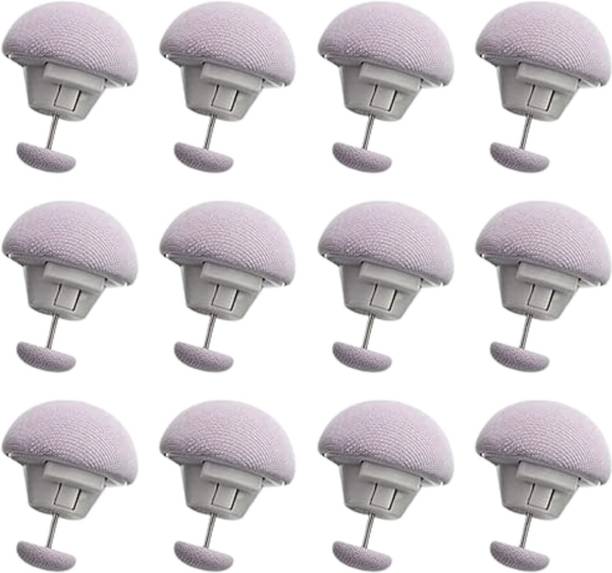 Ecomgedz Duvet Cover Clips Mushroom Pins Non-Slip Bed Sheet Grippers One-Key Unlock Cotton Cloth Clips
