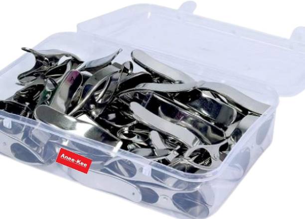 अन्ने-की Stainless Steel Cloth Clips Hanging Cloth Dry Paper File Home and Office Clip Pe आयरन क्लॉथ क्लिप्स