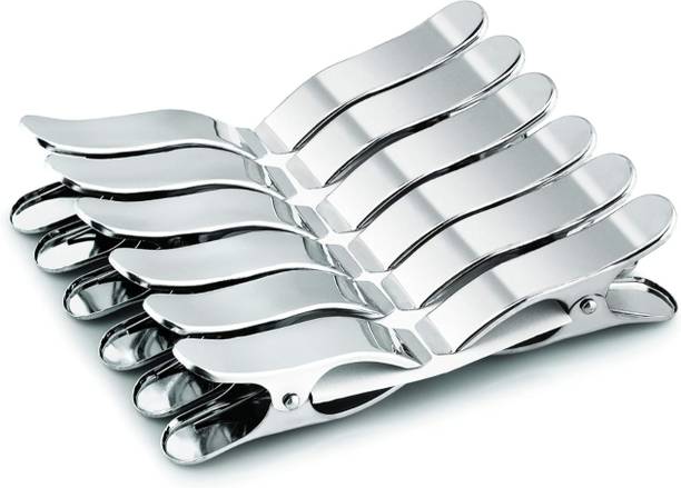 Anbmartmumbai Heavy Duty Stainless Steel Cloth Clips with Inner Spring Stainless Steel Cloth Clips