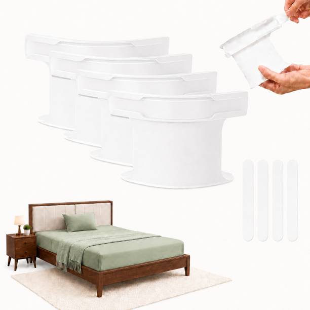 fanindraa 4Pcs Heavy Duty Bed Sheet Straps, Keep Sheets Firm & Tight Fit Any Size Mattres Plastic Cloth Clips