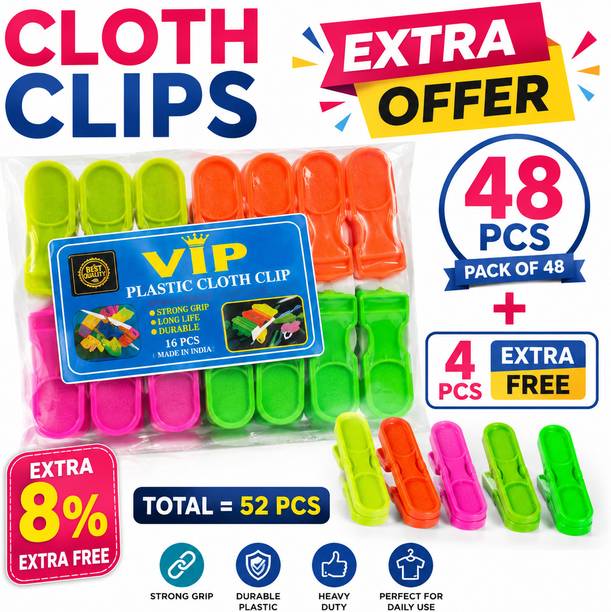 Xacira Strong Grip Cloth Clips Plastic Cloth Clips