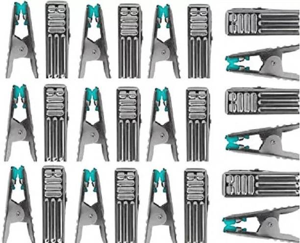 Anne-kee 36 PCs Aqua Cloth Clips Pegs Clothes Clips Cloths Pins Stainless Steel Cloth Clips